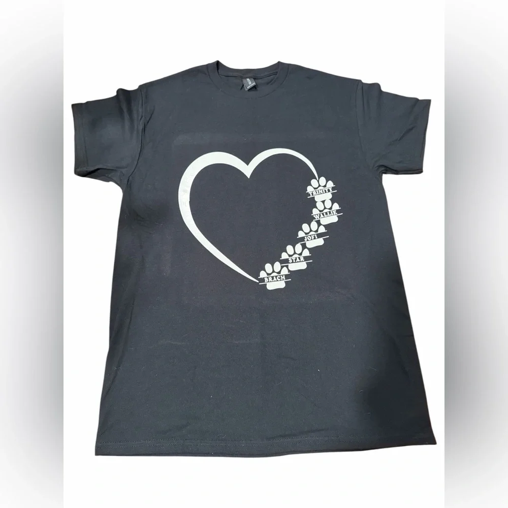 Pet Lovers Custom Made T- Shirts - Personalized & All Sizes - NWT - Picture 1 of 3